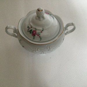 Royal Kent porcelain sugar bowl floral made in Poland